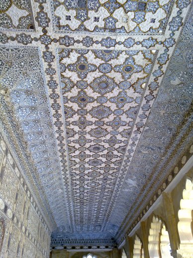 Corridor, Sheesh Mahal, Jaipur, Rajasthan, India