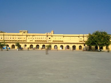 Large Courtyard, Inside Amer Fort, Jaipur, India