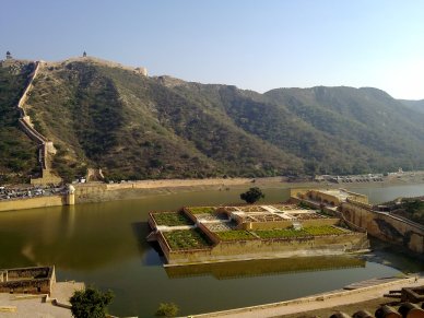 Another View of the Lake from Amer Fort, Jaipur, India